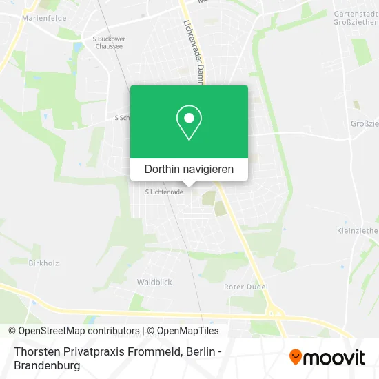 Thorsten Privatpraxis Frommeld Karte