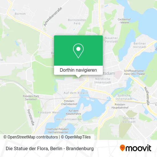 Die Statue der Flora Karte