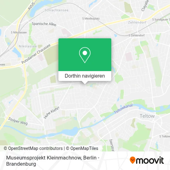 Museumsprojekt Kleinmachnow Karte