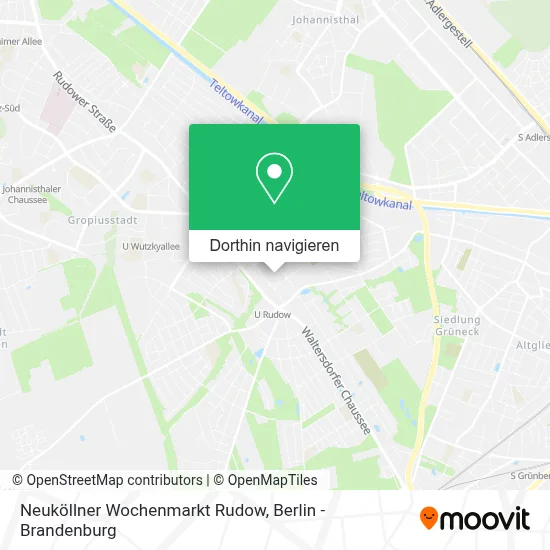 Neuköllner Wochenmarkt Rudow Karte