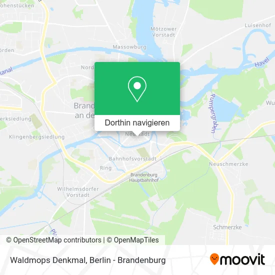 Waldmops Denkmal Karte