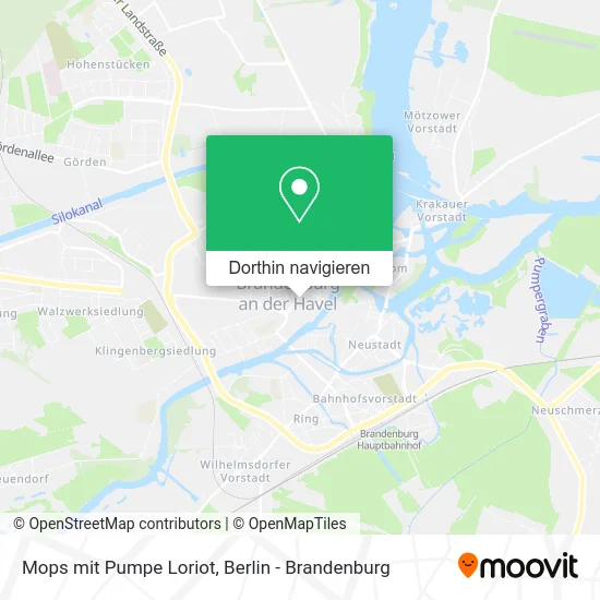 Mops mit Pumpe Loriot Karte