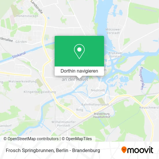 Frosch Springbrunnen Karte