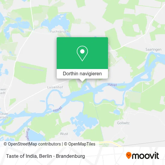 Taste of India Karte