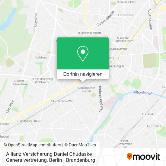 Allianz Versicherung Daniel Chudaske Generalvertretung Karte