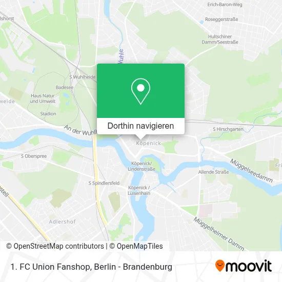 1. FC Union Fanshop Karte