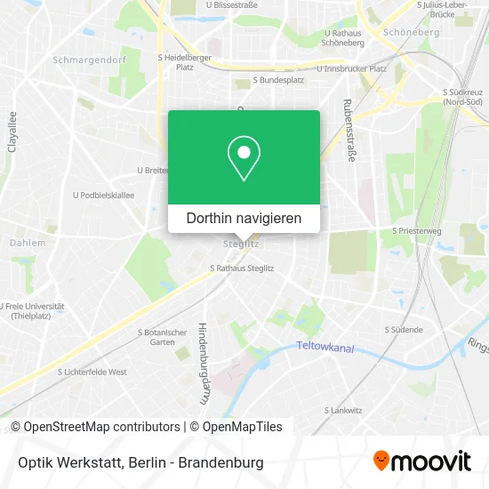 Optik Werkstatt Karte