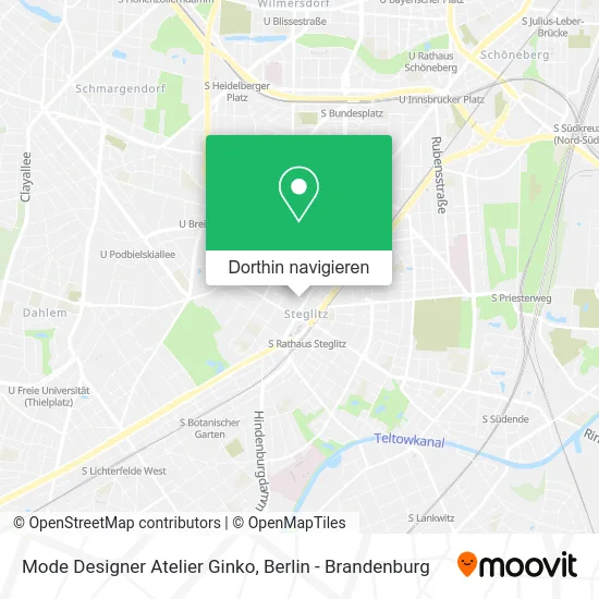 Mode Designer Atelier Ginko Karte