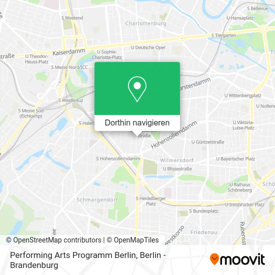 Performing Arts Programm Berlin Karte