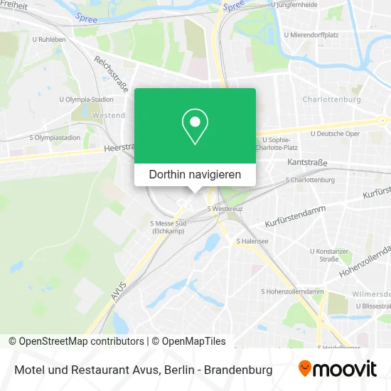 Motel und Restaurant Avus Karte