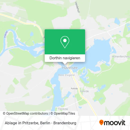 Ablage in Pritzerbe Karte