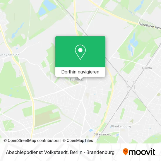 Abschleppdienst Volkstaedt Karte