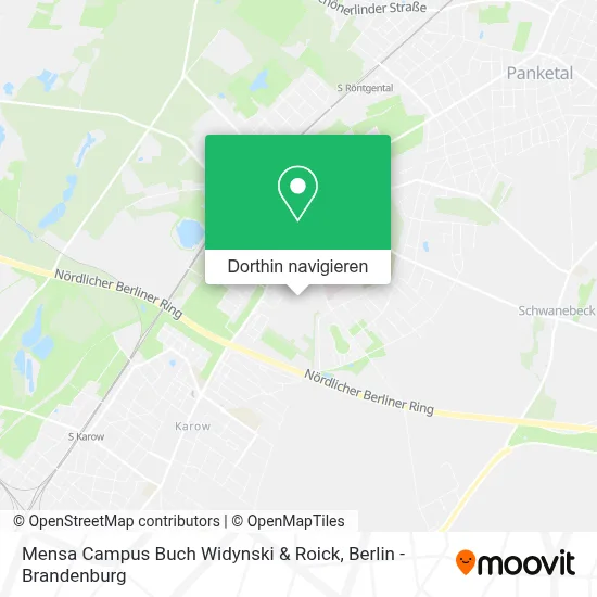 Mensa Campus Buch Widynski & Roick Karte