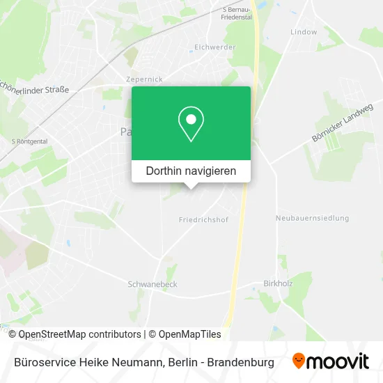 Büroservice Heike Neumann Karte