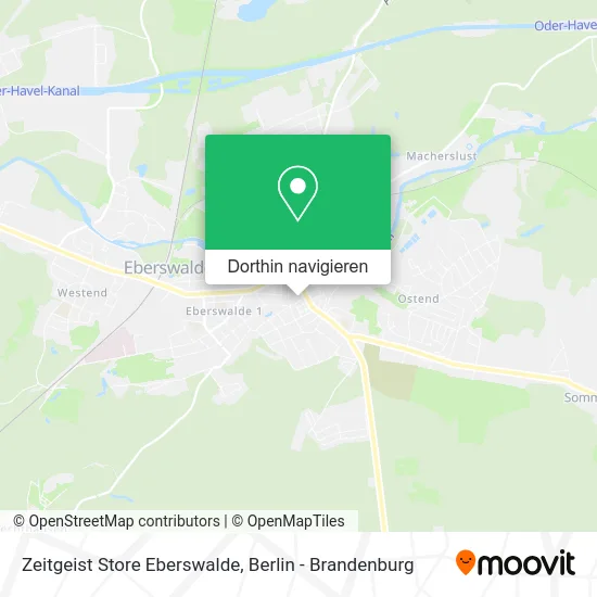 Zeitgeist Store Eberswalde Karte