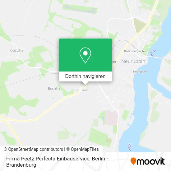 Firma Peetz Perfecta Einbauservice Karte