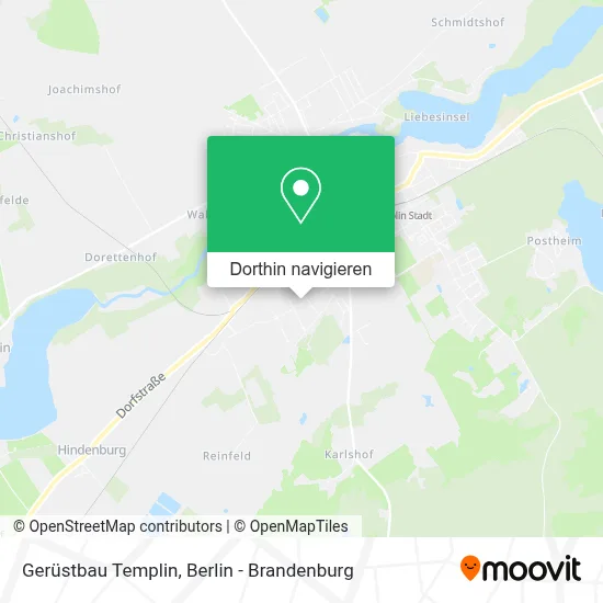 Gerüstbau Templin Karte