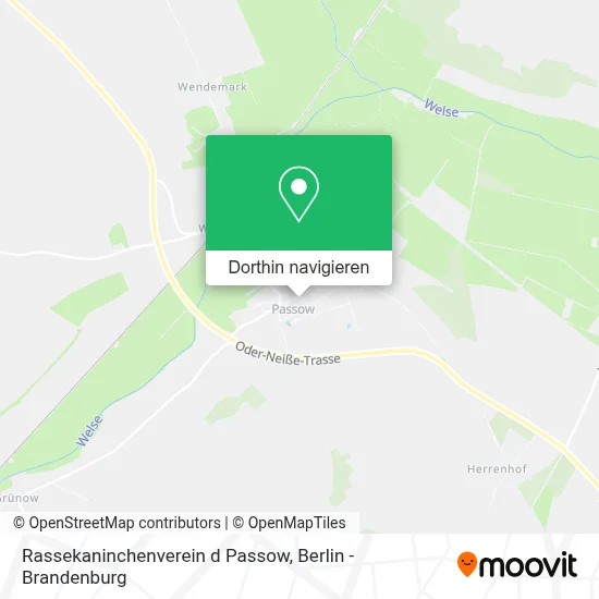 Rassekaninchenverein d Passow Karte