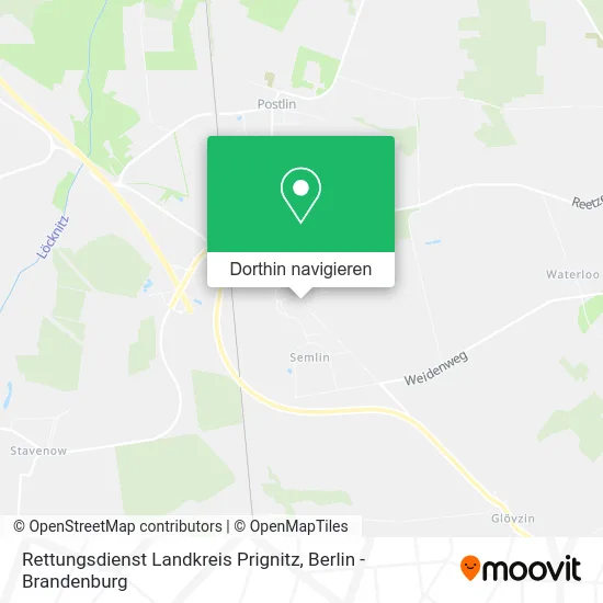 Rettungsdienst Landkreis Prignitz Karte