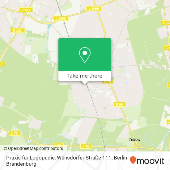 Praxis für Logopädie, Wünsdorfer Straße 111 Karte