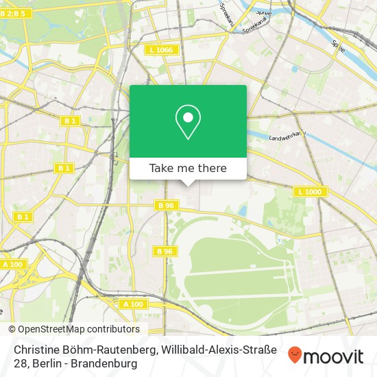 Christine Böhm-Rautenberg, Willibald-Alexis-Straße 28 Karte