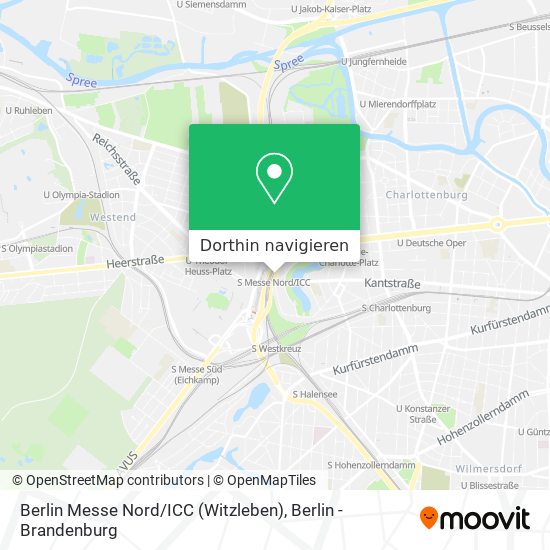 Berlin Messe Nord / ICC (Witzleben) Karte