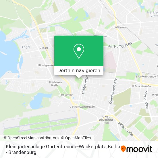 Kleingartenanlage Gartenfreunde-Wackerplatz Karte