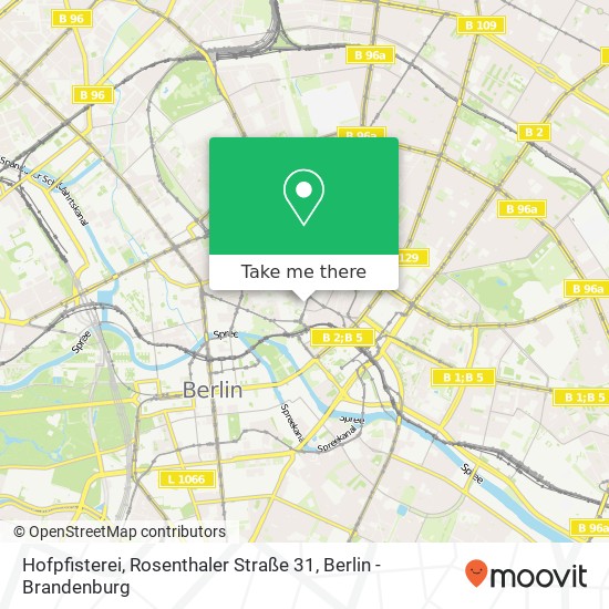 Hofpfisterei, Rosenthaler Straße 31 Karte