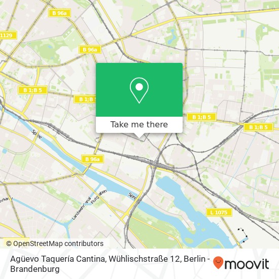 Agüevo Taquería Cantina, Wühlischstraße 12 Karte