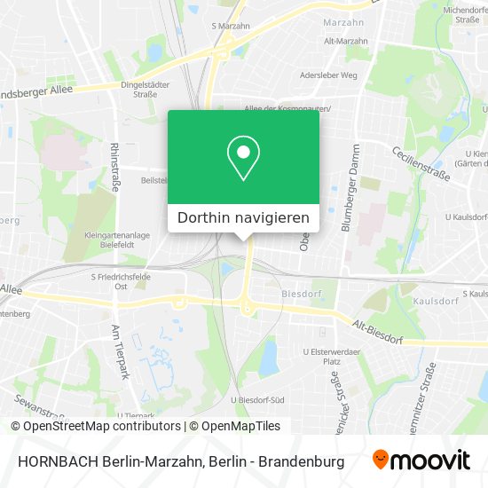 HORNBACH Berlin-Marzahn Karte