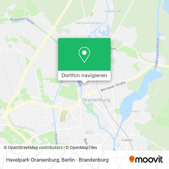 Havelpark Oranienburg Karte