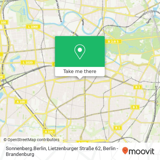 Sonnenberg.Berlin, Lietzenburger Straße 62 Karte