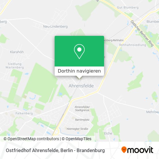 Ostfriedhof Ahrensfelde Karte