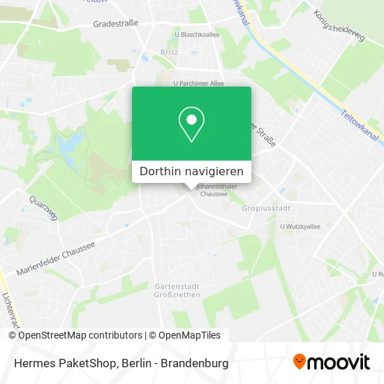 Hermes PaketShop Karte