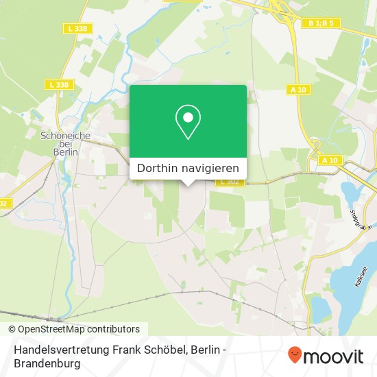 Handelsvertretung Frank Schöbel, Neue Watenstädter Straße 8 Karte