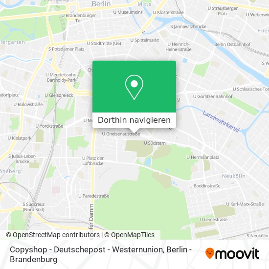 Copyshop - Deutschepost - Westernunion Karte