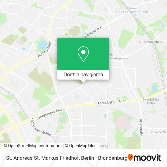 St. Andreas-St. Markus Friedhof Karte