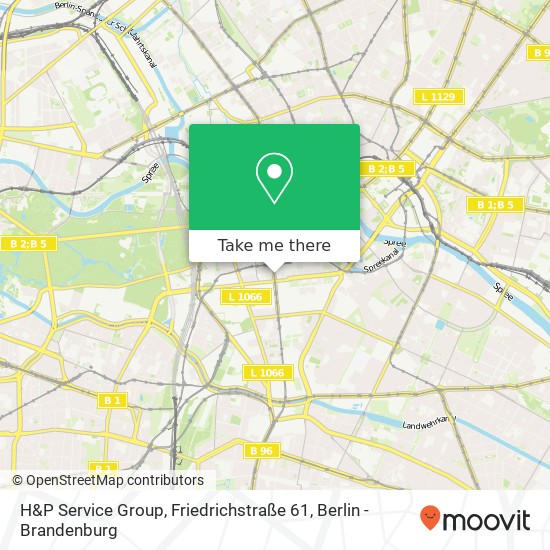 H&P Service Group, Friedrichstraße 61 Karte