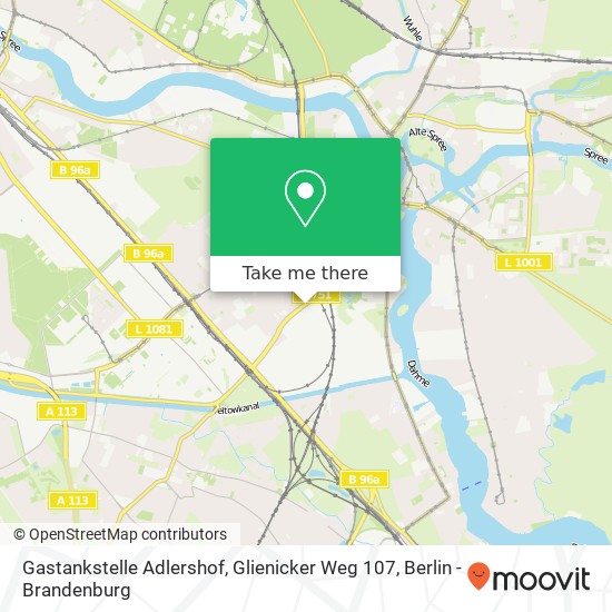 Gastankstelle Adlershof, Glienicker Weg 107 Karte