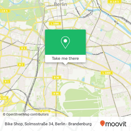 Bike Shop, Solmsstraße 34 Karte