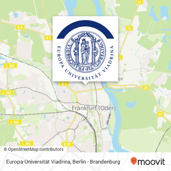 Europa-Universität Viadrina Karte