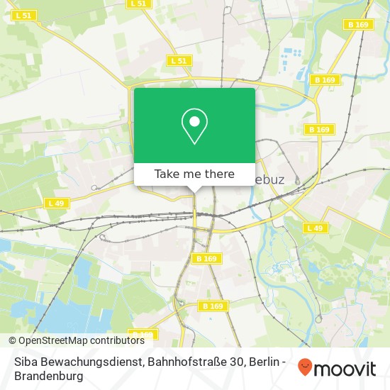 Siba Bewachungsdienst, Bahnhofstraße 30 Karte