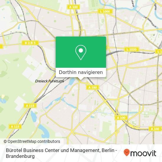 Bürotel Business Center und Management, Kurfürstendamm 125A Karte