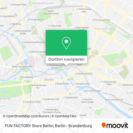 FUN FACTORY Store Berlin Karte