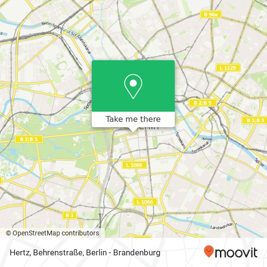 Hertz, Behrenstraße Karte