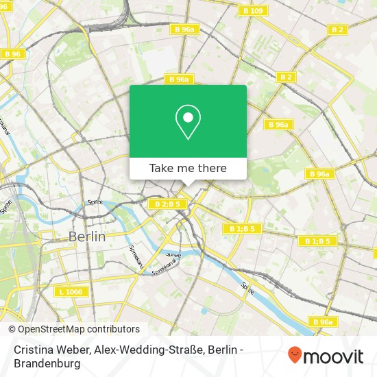 Cristina Weber, Alex-Wedding-Straße Karte