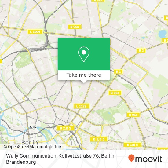 Wally Communication, Kollwitzstraße 76 Karte