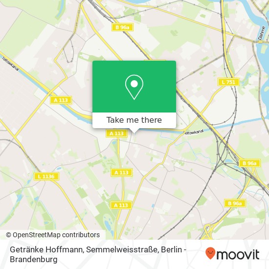 Getränke Hoffmann, Semmelweisstraße Karte
