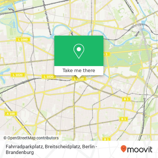 Fahrradparkplatz, Breitscheidplatz Karte