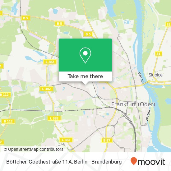 Böttcher, Goethestraße 11A Karte